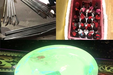 Quán karaoke chứa “bom xăng”, “dao phóng lợn” và ma tuý