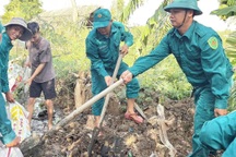 Nhiều xã ở Tây Ninh gồng mình chống lũ để bảo vệ hoa màu