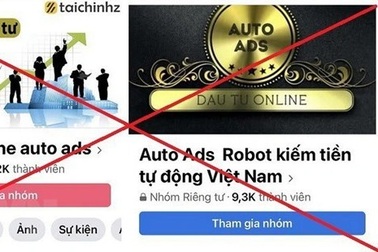 Ứng dụng Auto Ads huy động vốn đa cấp, lừa đảo chiếm đoạt tài sản