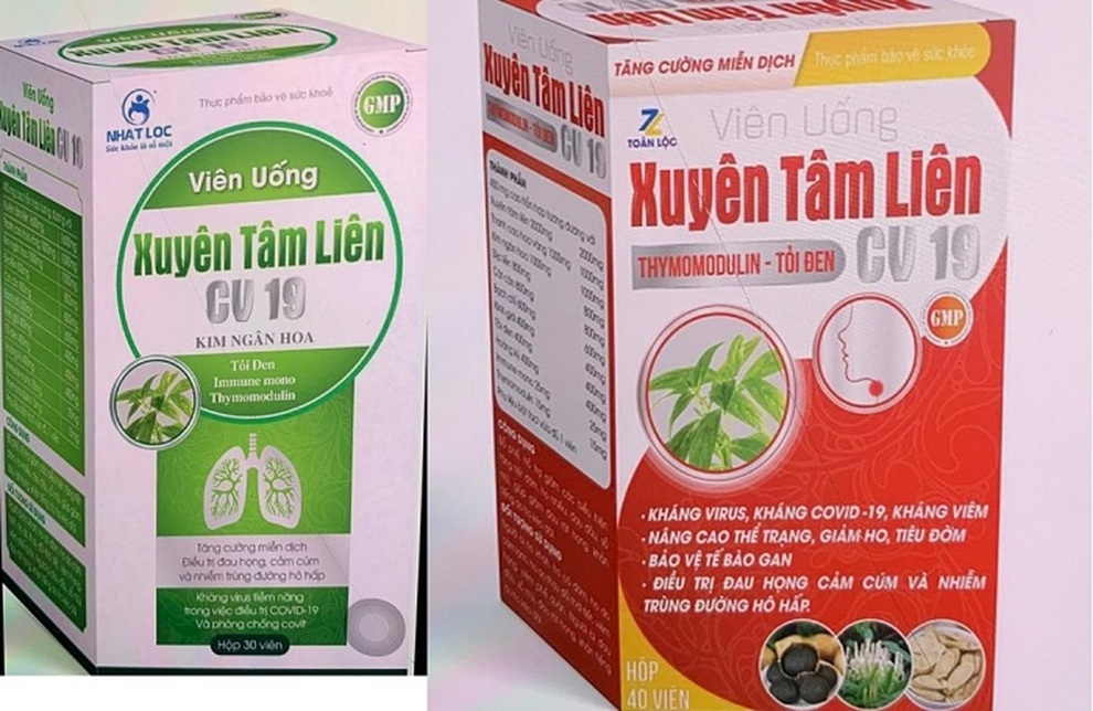 Xử lý nghiêm sản phẩm tự công bố hỗ trợ điều trị Covid-19 - 1 Xử lý nghiêm sản phẩm tự công bố hỗ trợ điều trị Covid-19 - 1