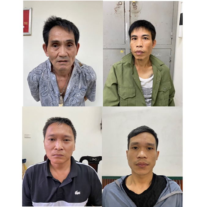 Các đối tượng bị bắt giữ.