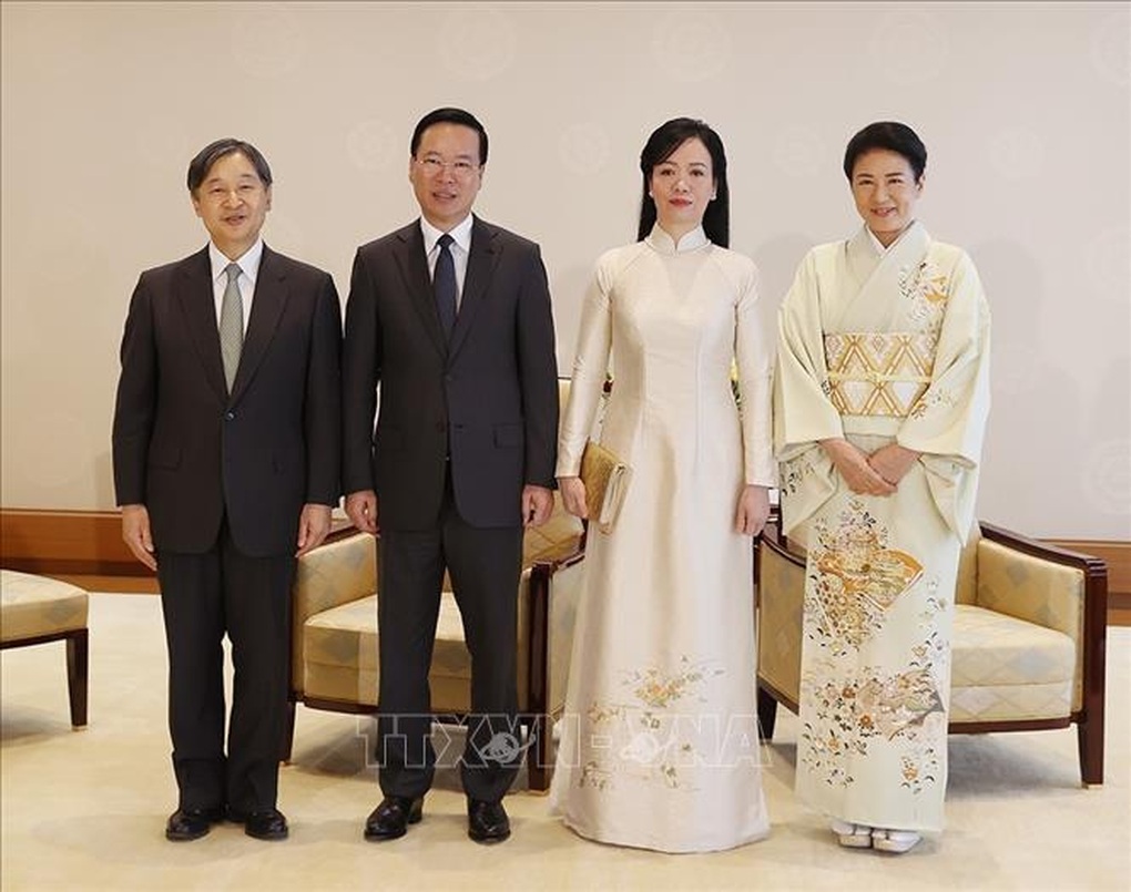 Chủ tịch nước Võ Văn Thưởng hội kiến Nhà vua Nhật Bản Naruhito - 1 Chủ tịch nước Võ Văn Thưởng hội kiến Nhà vua Nhật Bản Naruhito - 1