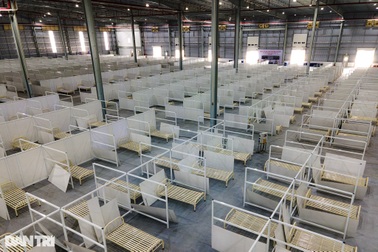 Cận cảnh bên trong bệnh viện dã chiến 5.000 giường ở Bình Dương