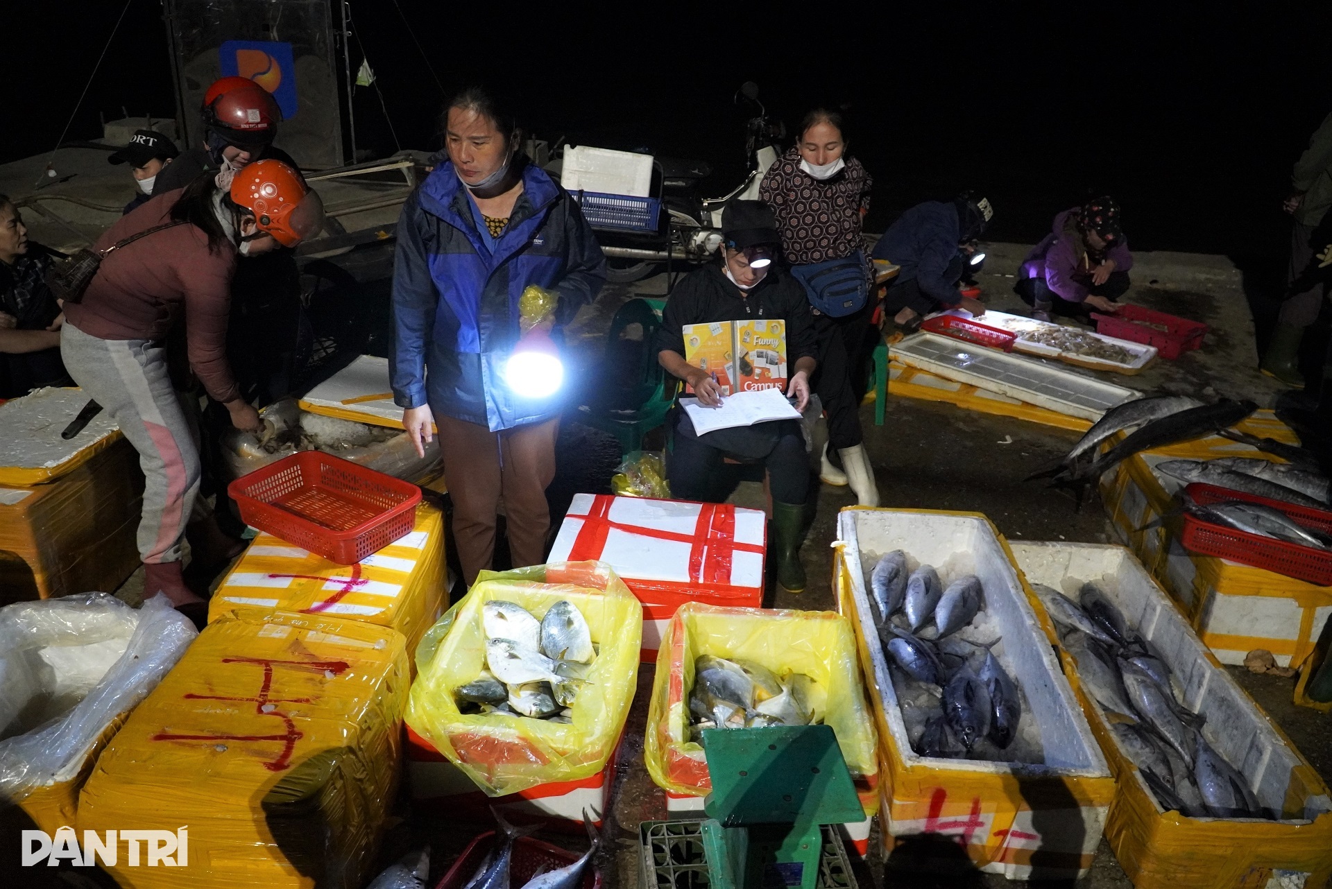 Cảnh buôn bán trước khi bão Nesat đổ bộ tại cảng cá lớn nhất Hà Tĩnh - 2 Cảnh buôn bán trước khi bão Nesat đổ bộ tại cảng cá lớn nhất Hà Tĩnh - 2