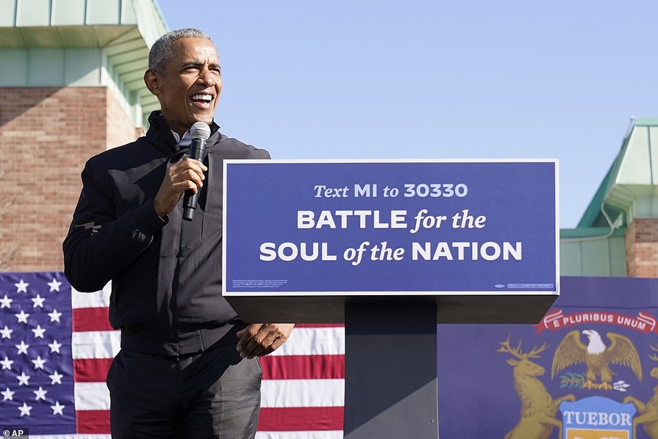 Ông Obama lần đầu xuất trận cùng Joe Biden tại bang chiến trường - 5 Ông Obama lần đầu xuất trận cùng Joe Biden tại bang chiến trường - 5