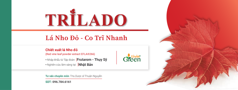 Viên uống Trĩ Trilado - Lá nho đỏ nhập khẩu từ Thụy Sỹ - 3 Viên uống Trĩ Trilado - Lá nho đỏ nhập khẩu từ Thụy Sỹ - 3