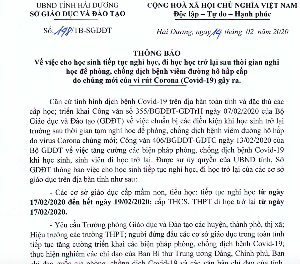 44 tỉnh/thành phố cho học sinh đi học trở lại từ ngày 17/2 - 1 44 tỉnh/thành phố cho học sinh đi học trở lại từ ngày 17/2 - 1