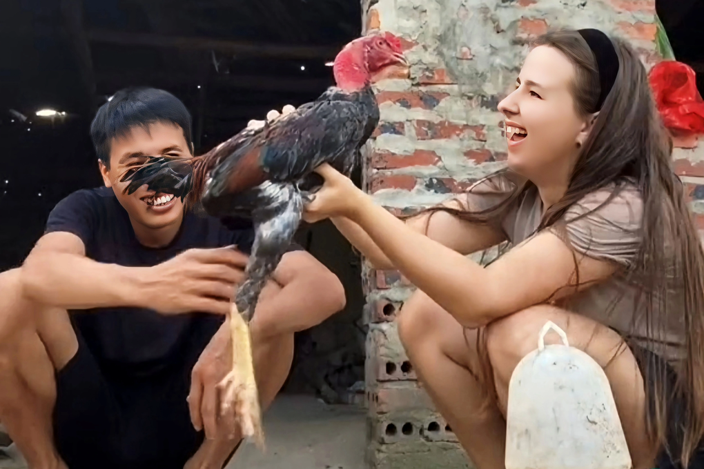Khoảnh khắc mò cua, bắt ốc của nàng dâu Ukraine lấy chồng Việt Nam - 2 Khoảnh khắc mò cua, bắt ốc của nàng dâu Ukraine lấy chồng Việt Nam - 2
