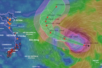 Dự báo bão Phượng Hoàng sẽ đổi hướng sau khi đi vào Biển Đông