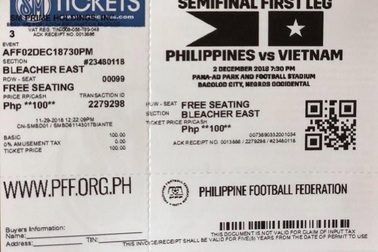 Vé trận bán kết lượt đi Philippines - Việt Nam được bán ở… quầy phim