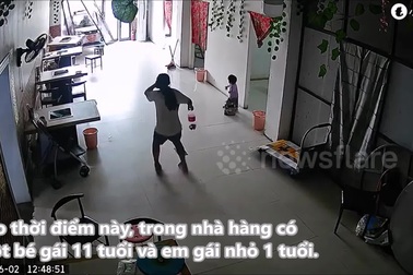 Bé gái phản ứng nhanh, cứu em nhỏ khỏi tai nạn nghiêm trọng