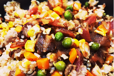 Đầu tuần đổi món với cơm rang thập cẩm