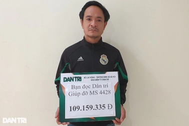 Bạn đọc Dân trí giúp đỡ người bố 2 con mắc u não gần 110 triệu đồng