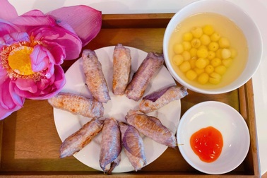 Độc đáo công thức món chả hoa sen