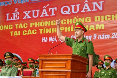 650 học viên HV Cảnh sát nhân dân xuất quân chi viện các tỉnh phía Nam