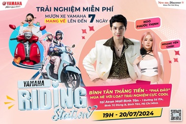 Trải nghiệm xe miễn phí cùng Yamaha Riding Station tại TPHCM với dàn sao Việt