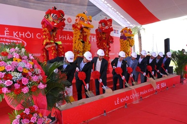 Nam Group khởi công phân khu nhà phố 2 mặt tiền The Sea - Thanh Long Bay