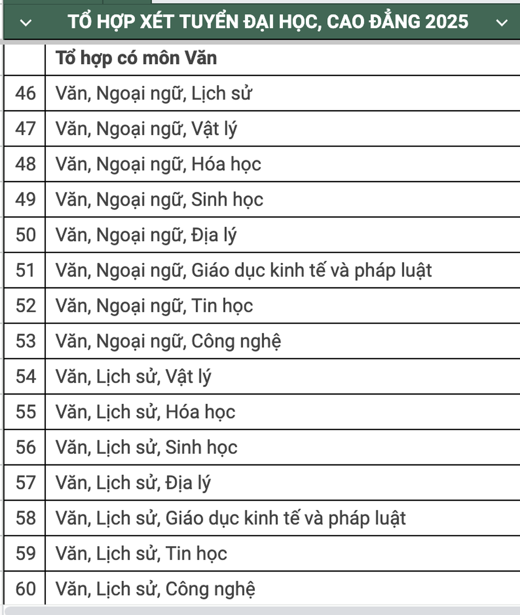 36 tổ hợp thi tốt nghiệp THPT 2025 thí sinh nên biết - 5