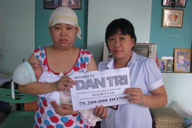Gần 80 triệu đồng đến với sản phụ lâm trọng bệnh 