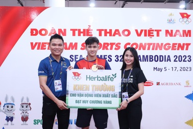 Herbalife Việt Nam thưởng nóng các vận động viên giành HCV tại SEA Games 32