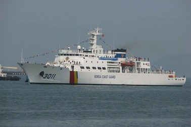 Tàu huấn luyện của lực lượng Bảo vệ bờ biển Hàn Quốc thăm Đà Nẵng