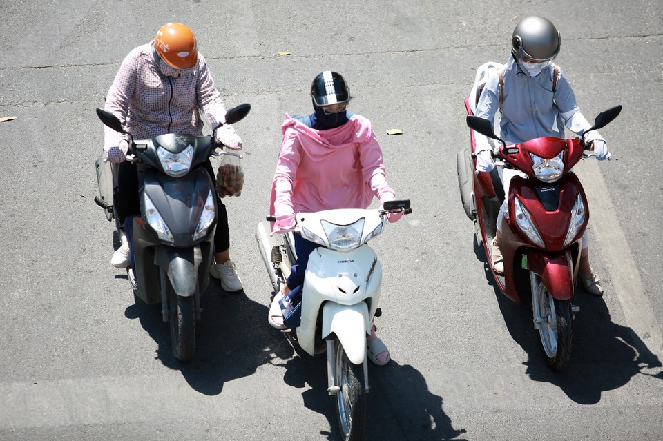 Hà Nội nắng như chảo lửa, lái xe ngụy trang cành lá lên người để giải nhiệt - 3 Hà Nội nắng như chảo lửa, lái xe ngụy trang cành lá lên người để giải nhiệt - 3
