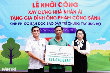 Khởi công nhà Nhân ái tặng gia đình bệnh nhân ung thư gan ở Vĩnh Long
