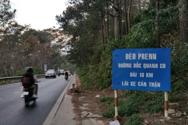 Tạm đóng đường đèo Prenn từ phía nam lên Đà Lạt
