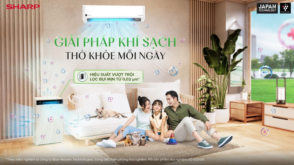Sharp nâng tầm chất lượng sống với công nghệ plasmacluster ion Nhật Bản - 3 Sharp nâng tầm chất lượng sống với công nghệ plasmacluster ion Nhật Bản - 3