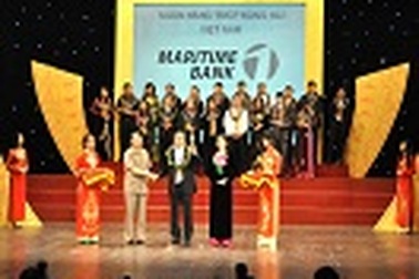 Maritime Bank đạt giải thưởng “Doanh nhân, doanh nghiệp Việt Nam vàng” năm 2010