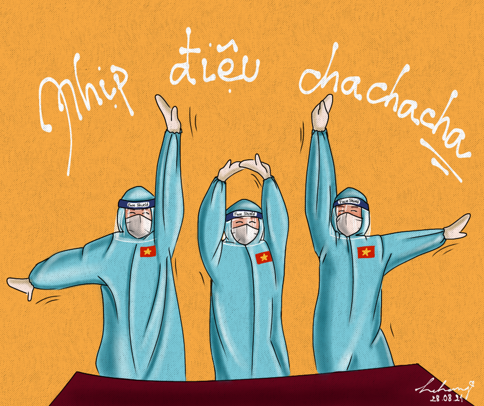 Điệu nhảy hài hước, đáng yêu của ba tình nguyện viên gây bão mạng - 4 Điệu nhảy hài hước, đáng yêu của ba tình nguyện viên gây bão mạng - 4