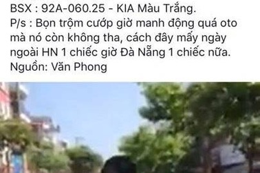 Thực hư thông tin "cướp ô tô ở Đà Nẵng"