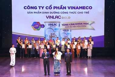 Vinlac Gold của Vinameco vào "Top 100 sản phẩm tốt nhất cho gia đình, trẻ em"