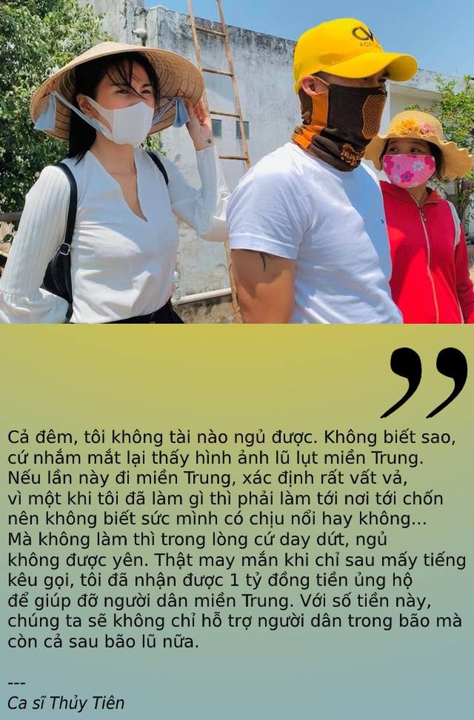 Ấm áp những tấm lòng nghệ sĩ trong một năm của “mùa dịch” và “mùa bão” - 3 Ấm áp những tấm lòng nghệ sĩ trong một năm của “mùa dịch” và “mùa bão” - 3