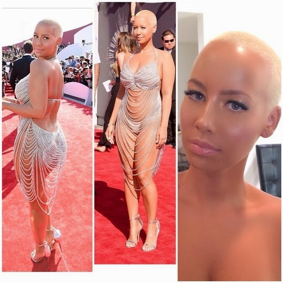 Amber Rose gây sốc với hình xăm giữa trán - 6 Amber Rose gây sốc với hình xăm giữa trán - 6