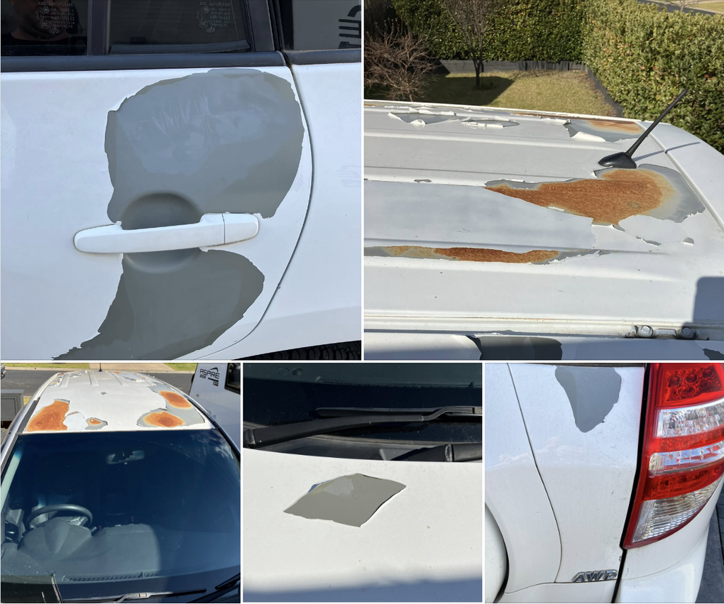 Khách hàng kiện Toyota vì xe Corolla màu trắng bị bong tróc sơn dưới nắng - 2 Khách hàng kiện Toyota vì xe Corolla màu trắng bị bong tróc sơn dưới nắng - 2