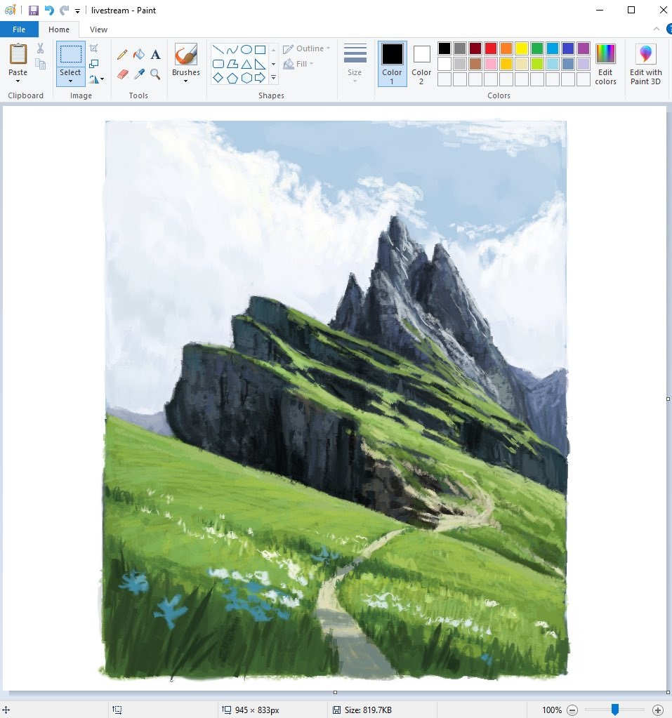 Khó tin những bức họa tuyệt đẹp này vẽ bằng phần mềm Microsoft Paint - 6