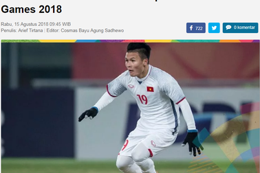 Báo Indonesia ví Quang Hải như Messi ở Asiad 2018