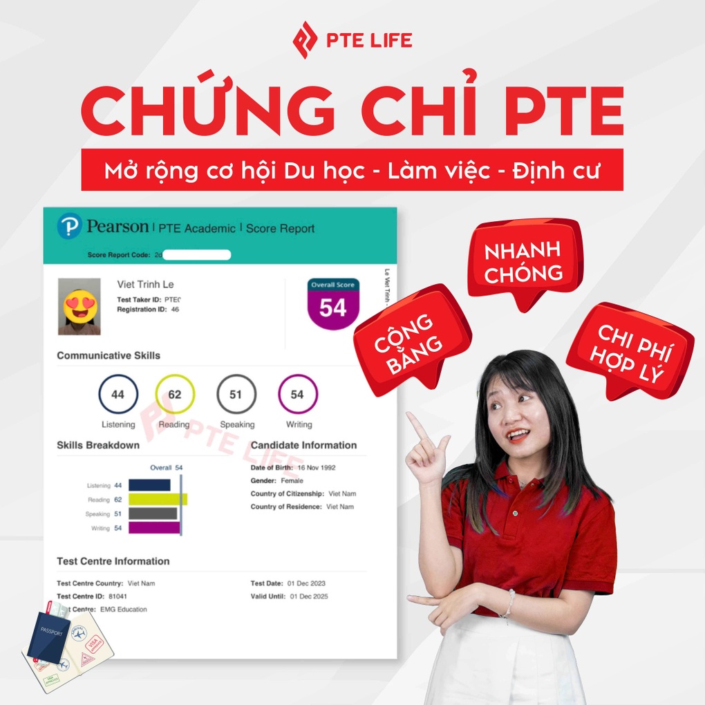 Khởi đầu du học, lao động, định cư thuận lợi với chứng chỉ PTE - 1 Khởi đầu du học, lao động, định cư thuận lợi với chứng chỉ PTE - 1