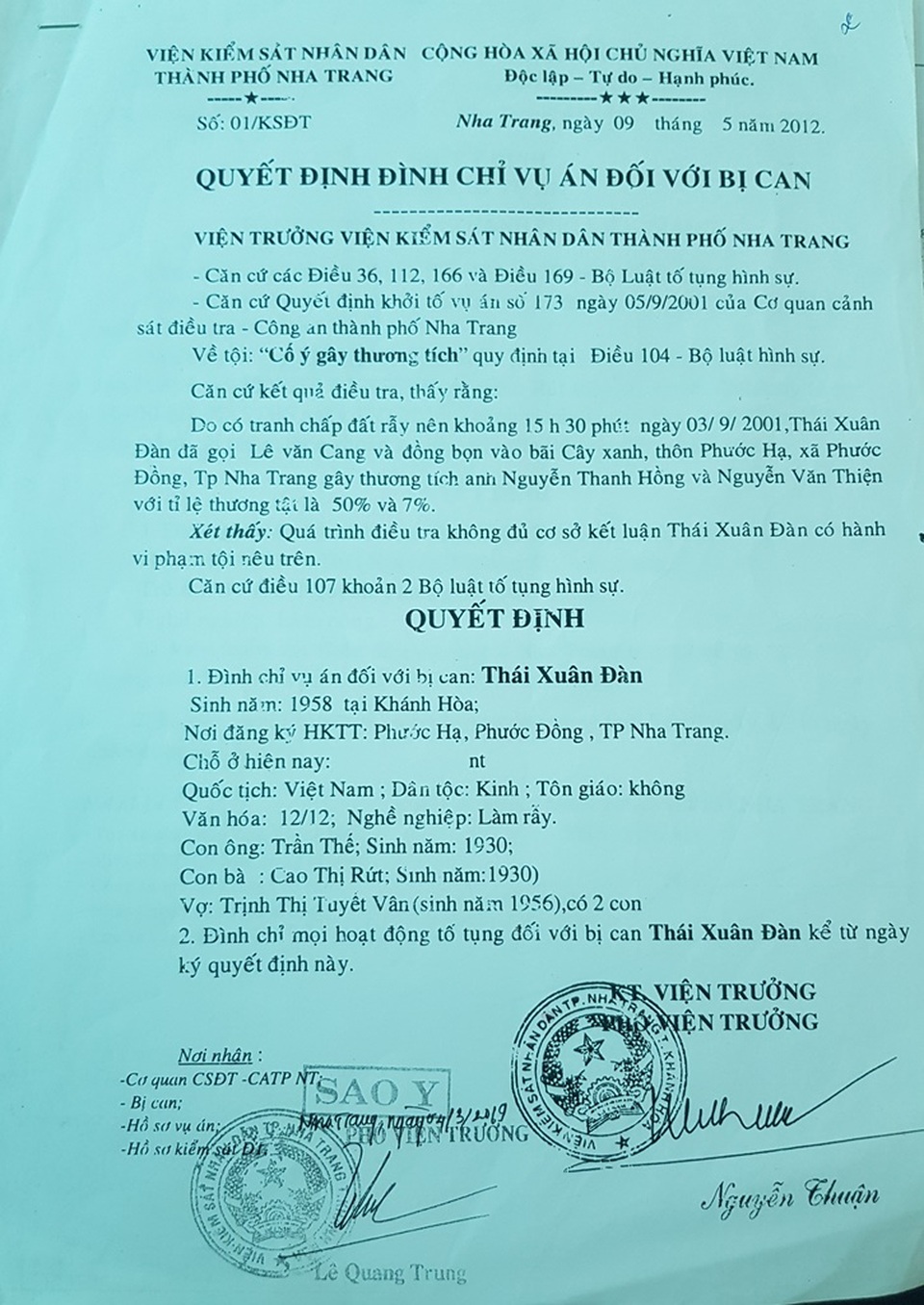 “Vui buồn lẫn lộn” khi được minh oan sau 18 năm mang thân phận bị can - 2 “Vui buồn lẫn lộn” khi được minh oan sau 18 năm mang thân phận bị can - 2