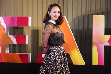 Hoa hậu Ngọc Diễm làm MC xinh đẹp   