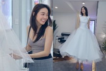 Hé lộ bộ váy "vô giá" được Minh Hằng diện khi chụp ảnh cưới