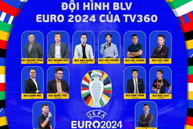 Đội hình bình luận viên đồng hành cùng TV360 tại Vòng chung kết EURO 2024