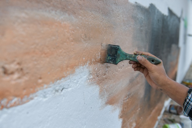 Con đường bích họa dài hơn 2 km ở ngoại thành Hà Nội - 9 Con đường bích họa dài hơn 2 km ở ngoại thành Hà Nội - 9