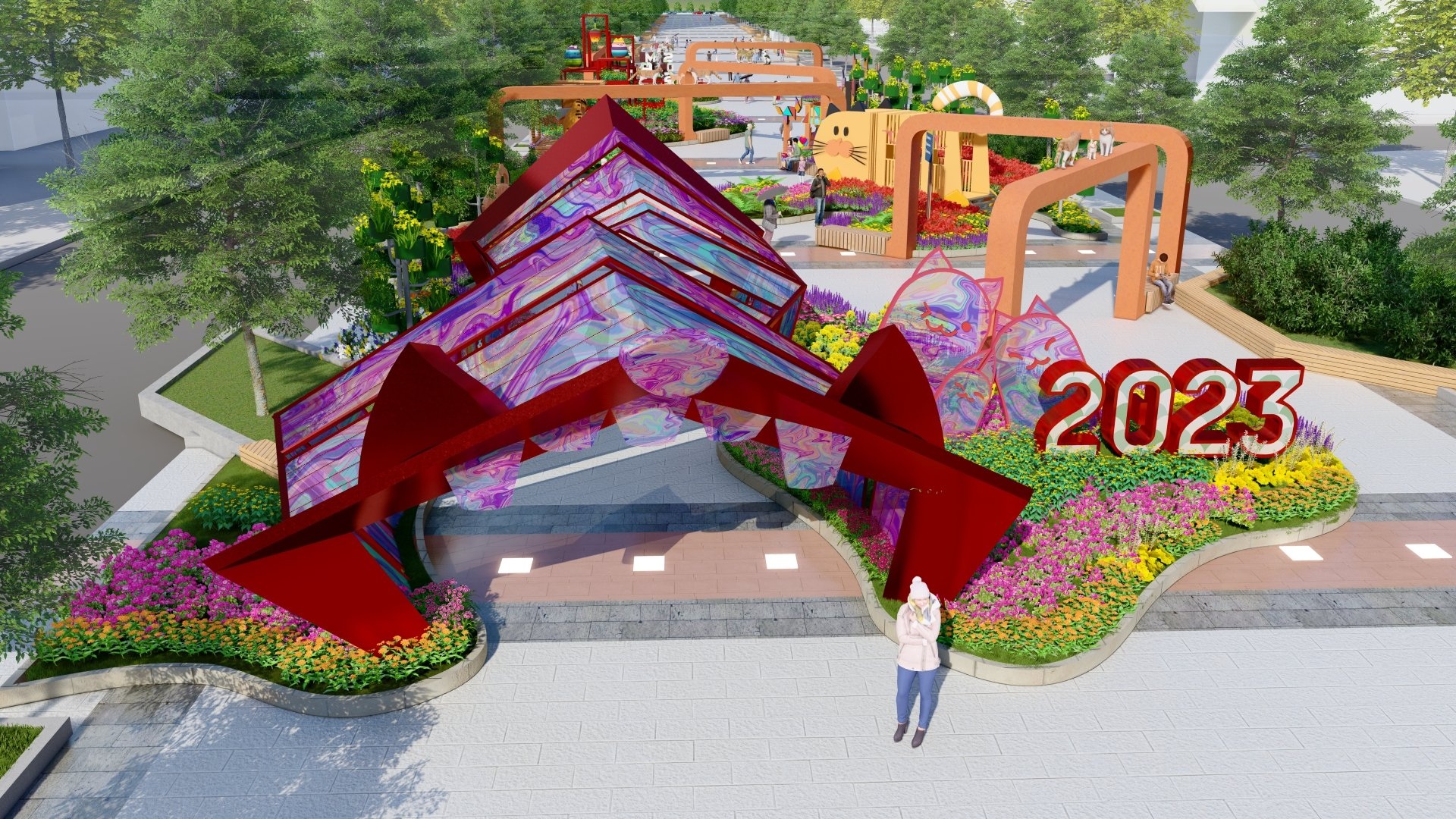Diện mạo Đường hoa Nguyễn Huệ TPHCM Tết Quý Mão 2023 - 13 Diện mạo Đường hoa Nguyễn Huệ TPHCM Tết Quý Mão 2023 - 13