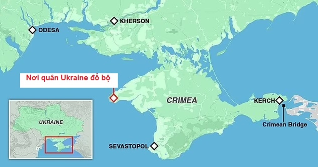 Đặc nhiệm Ukraine tuyên bố đã đổ bộ lên bán đảo Crimea - 2 Đặc nhiệm Ukraine tuyên bố đã đổ bộ lên bán đảo Crimea - 2