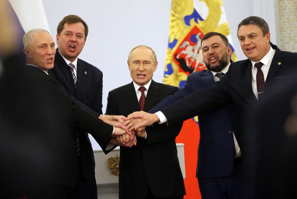 Nga lưu hành bản đồ bao gồm lãnh thổ Ukraine sáp nhập - 1 Nga lưu hành bản đồ bao gồm lãnh thổ Ukraine sáp nhập - 1