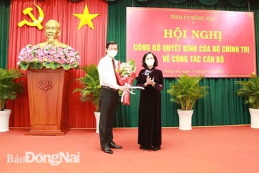 Ông Nguyễn Hồng Lĩnh giữ chức Bí thư Tỉnh ủy Đồng Nai