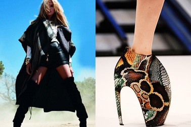 Siêu mẫu cũng sợ…giày cao gót