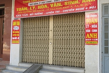 Hoang mang vì Trung tâm luyện thi bỗng dưng đóng cửa